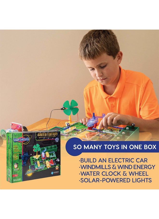 Snap Circuits Snap Circuits Green Energy Electronics Exploration Kit | Over 125 Exciting STEM Projects | Full Color Project Manual | 45+ Snap Circuits Parts | STEM Educational Toys for Kids 8+  - Image 3
