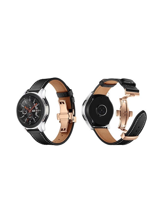 vesus Stylish Replacement Band For Samsung Galaxy Watch Black