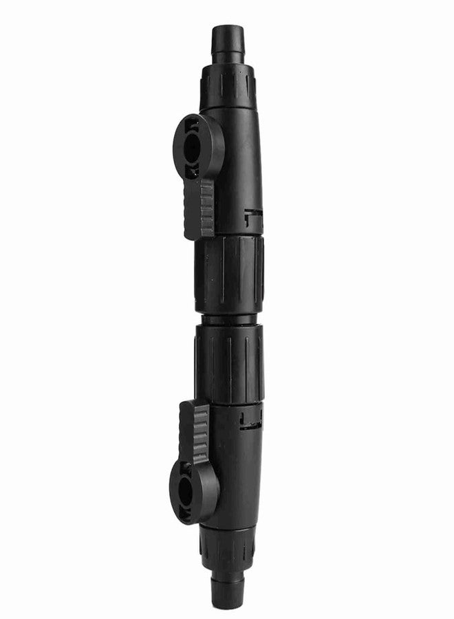Chiffonade Black ABS Plastic Fish Tank Valve Interface Connector Quick Release Connector Control Hose Valve for Aquarium(12mm/0.5inch) - Image 3