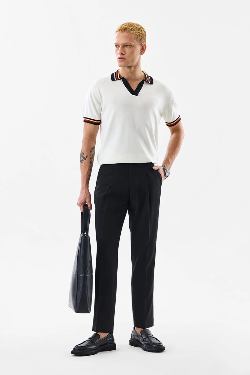 SNITCH 100% Cotton Flat Knit Regular Fit T-Shirt