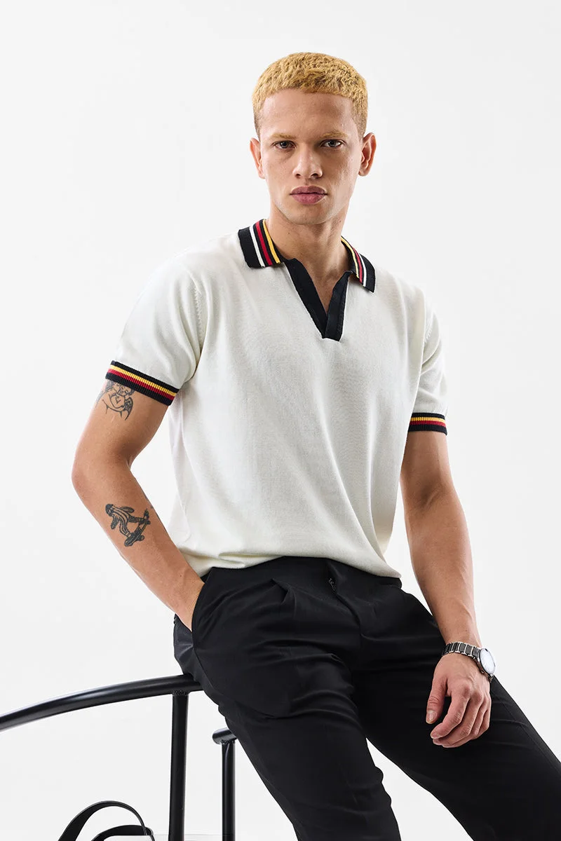 SNITCH 100% Cotton Flat Knit Regular Fit T-Shirt