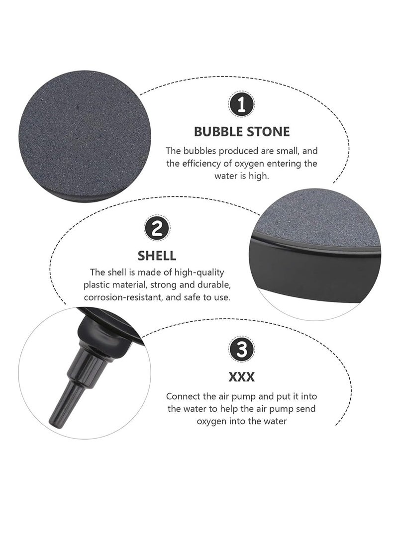 ECVV Aquarium Fish Tank Air Stone Disc Fish Tank Bubble Stone Disc Oxygen Deep Dissolving Diffuser Kit for Aquarium, Fish Tank and Hydroponics  - Image 3