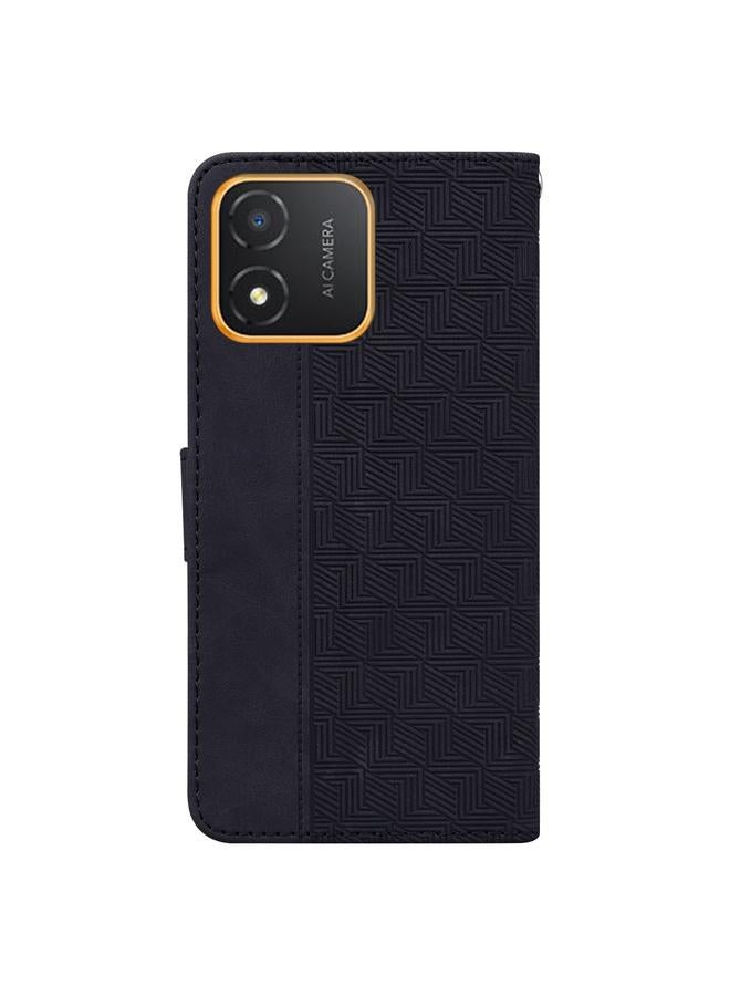 اس-توب جراب هاتف Honor X5 من الجلد المنقوش هندسيًا - Image 3