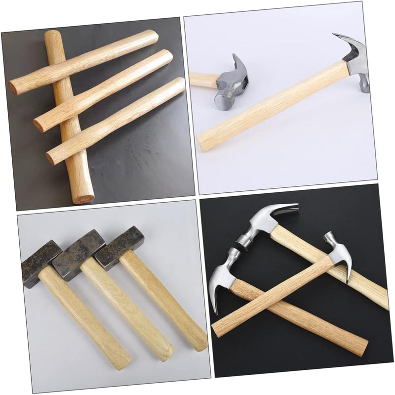 Wooden Hammer Handle Replacement Solid Wood Grip Compatible with Multiple Hammer Models for Easy Repair and Extended Tool Life - Image 3