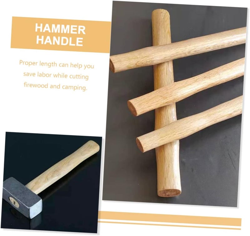 Wooden Hammer Handle Replacement Solid Wood Grip Compatible with Multiple Hammer Models for Easy Repair and Extended Tool Life - Image 5