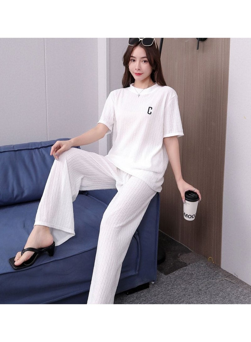 DubaiGallery Women's Collared Neck With Short Sleeve Pyjama Set