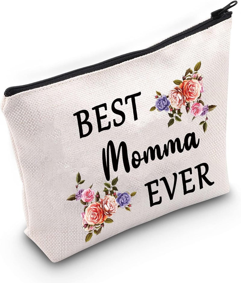 LEVLO LEVLO Mother's Day Gift Idea Best Mom/Nana/Momma/Mia/Aunt Ever Makeup Bags Gift for Aunt Mother Grandmother (momma)