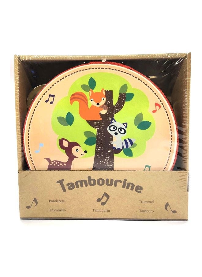 NIBEMINENT Forest Themed Wooden Tambourine L22985 25cm  - Image 2