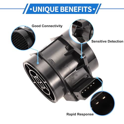 VekAuto Mass Air Flow Sensor Assembly Compatible for Hyundai Sonata 2006-2008 L4 2.4L,Durable Plastic Metal Black - Image 4