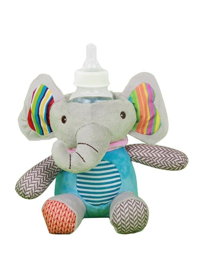 Multifunctional cartoon plush baby bottle warm doll, soft material to protect the baby, bright colors are conducive to the baby's vision, easy to clean and maintain hygiene, promote intellectual growth, is an ideal companion for baby growth. - Image 1