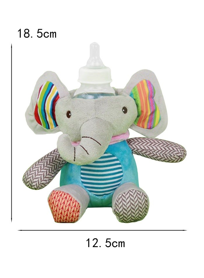 Multifunctional cartoon plush baby bottle warm doll, soft material to protect the baby, bright colors are conducive to the baby's vision, easy to clean and maintain hygiene, promote intellectual growth, is an ideal companion for baby growth. - Image 2