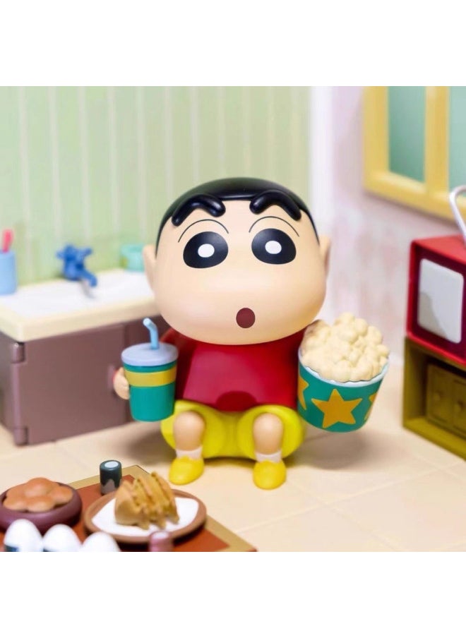 null - Crayon Shin-chan Daily Series Blind Box Cute Trendy Play Series Peripheral Hand-made Desktop Cake Decoration Birthday Ornaments-Color:3 Blind Boxes [not Repeated]-Specifications:Crayon Shin-chan [daily 3 Series] - Image 1
