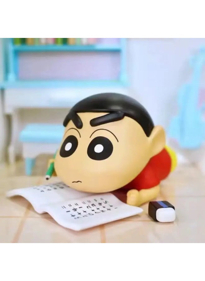 null - Crayon Shin-chan Daily Series Blind Box Cute Trendy Play Series Peripheral Hand-made Desktop Cake Decoration Birthday Ornaments-Color:3 Blind Boxes [not Repeated]-Specifications:Crayon Shin-chan [daily 3 Series] - Image 1