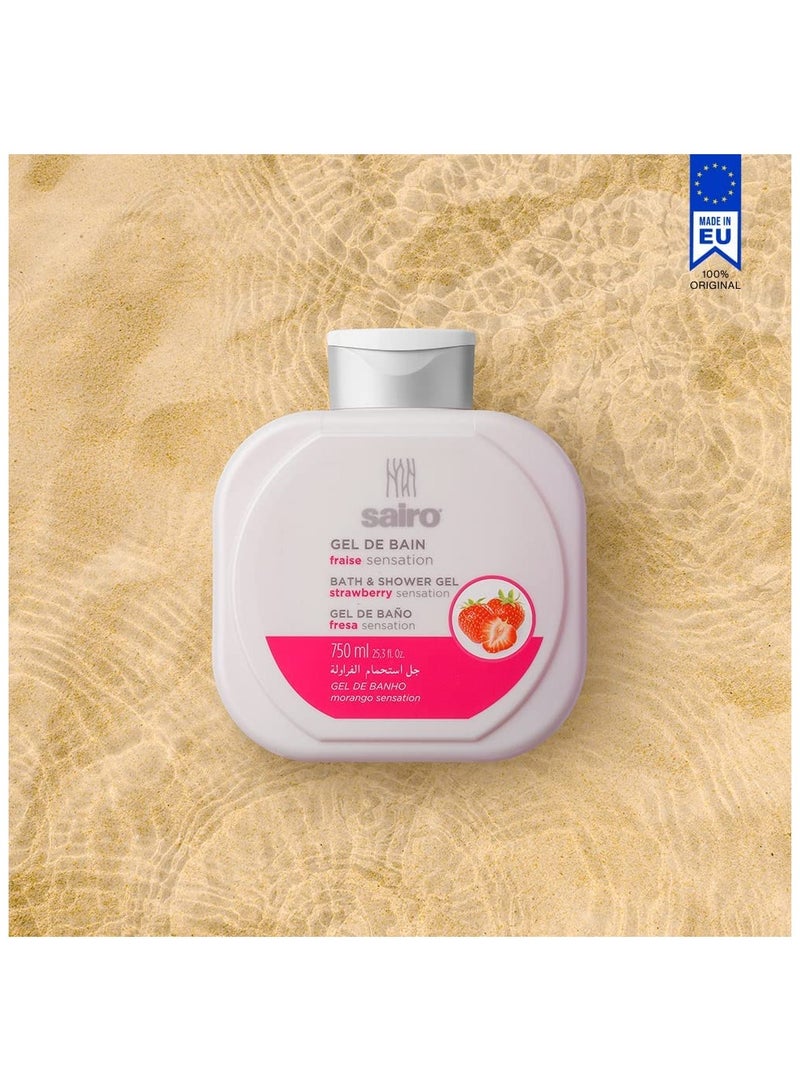 Sairo Bath And Shower Gel - Strawberry Sensation , 750 Ml - Image 2