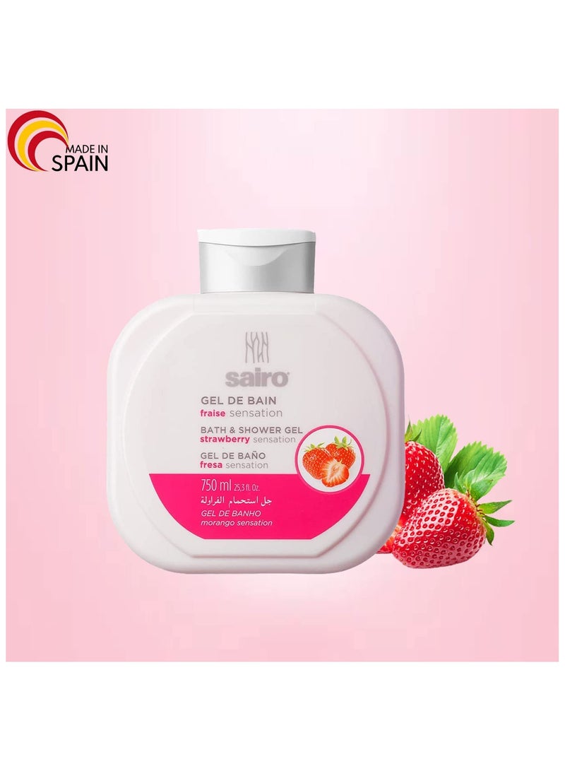 Sairo Bath And Shower Gel - Strawberry Sensation , 750 Ml - Image 4