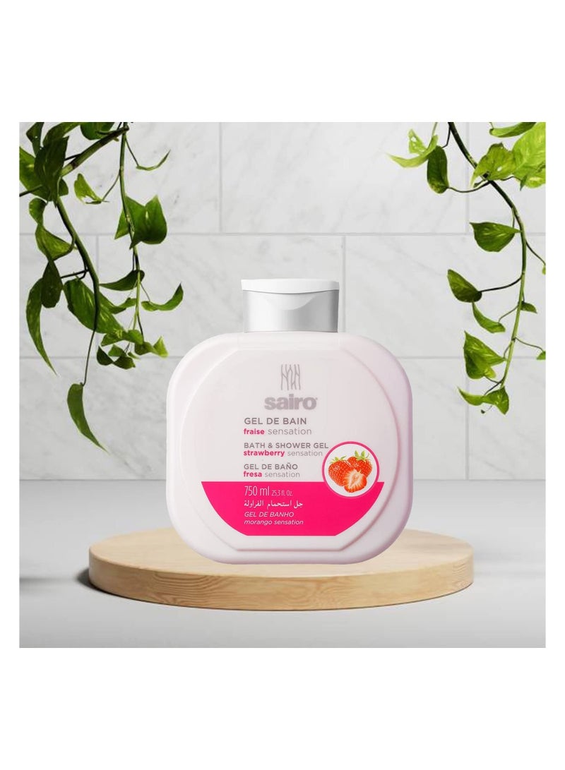 Sairo Bath And Shower Gel - Strawberry Sensation , 750 Ml - Image 5