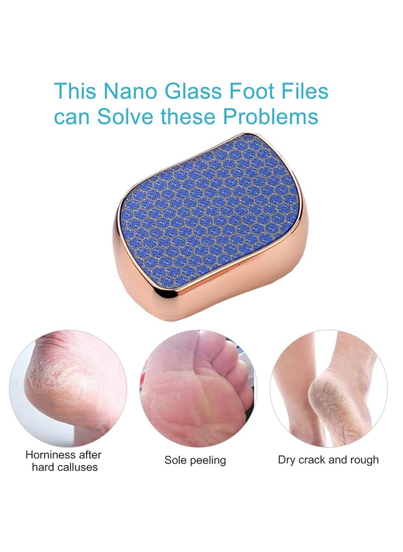 Bukela Glass Callus Remover Foot File, Foot Care Scraper for Hard Skin Pedicure Tool Home Salon Feet Scrubber Rasp Corn Removal High-Density Fine Glass Crystal Foot Spa File for Man Women(1 Pack)  - Image 2