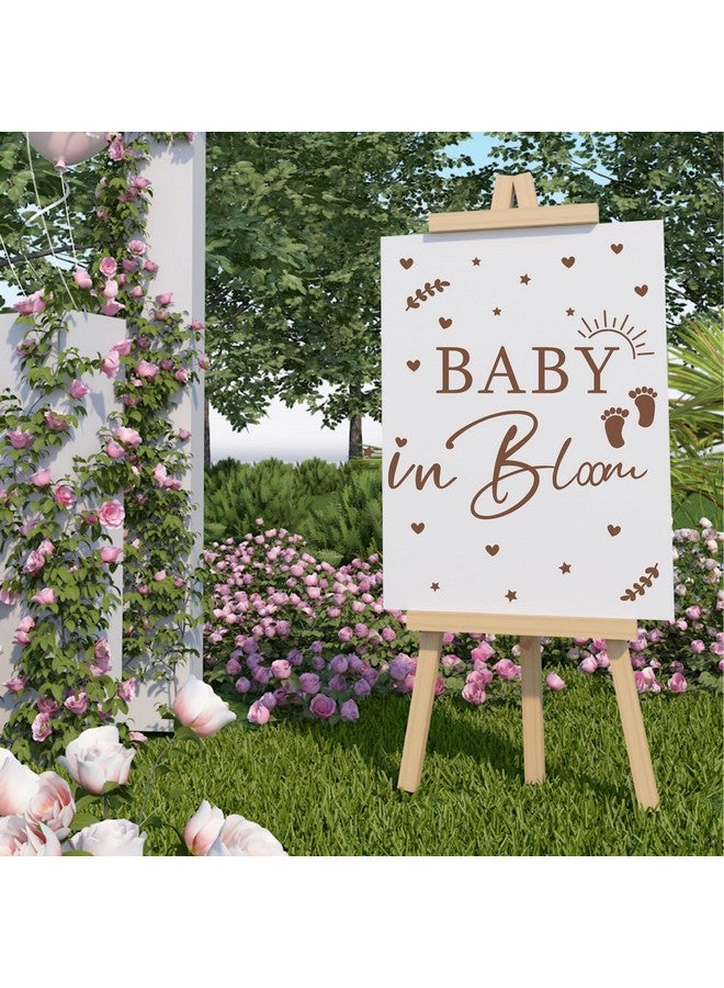 HATARU Baby in Bloom Sign Baby Shower Party Decals Gender Reveal Decorations for Balloon Arch Girl or Boy Vinyl Stickers for Backdrop He or She Pregnancy Party Supplies Oh Babys Signs for Wall Background - Image 4