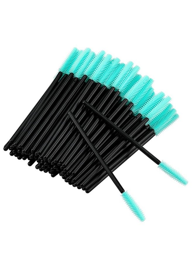 g2plus 100Pcs Silicone Eyelash Brushes Mascara Brushes Wands Applicator Makeup Kits For Makeup Personal Care And Eyelash Extensions (Black) - Image 1