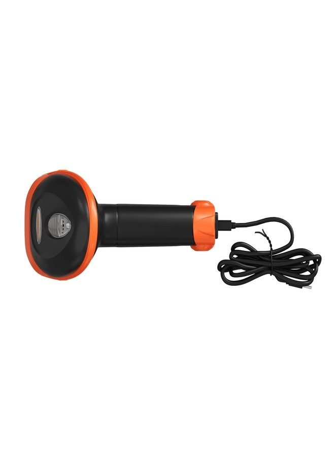 Ambir ماسح الباركود السلكي/USB AMBIR BR100: يدعم الباركود أحادي وثنائي الأبعاد، وPDF417، وQR. أنظمة التشغيل: ويندوز، ماك، لينكس، أندرويد. يقرأ: شاشات الهواتف/الأجهزة اللوحية، والباركود المجعد/منخفض الجودة. جهاز HID - التوصيل والتشغيل - أسود/برتقالي - Image 3