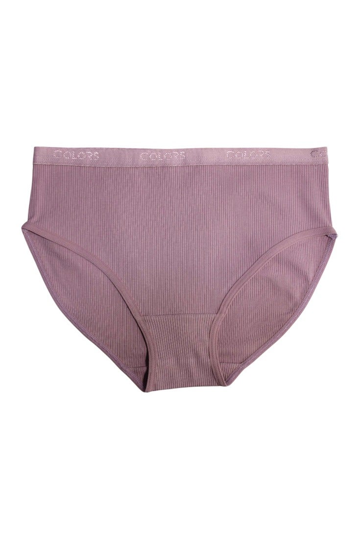 COLORS Colors Pack of 8 Women's Ribbed Cotton Derby Brief Panties Underwear - Image 2