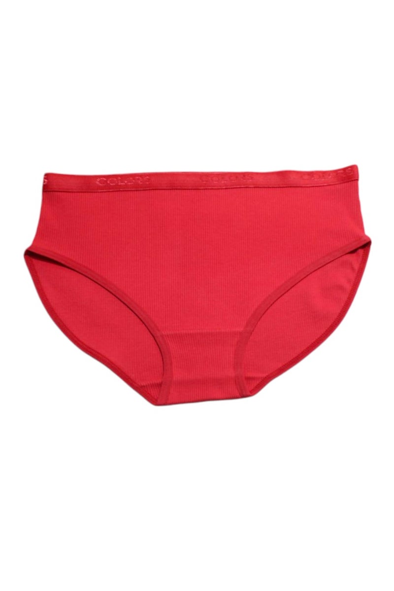 COLORS Colors Pack of 8 Women's Ribbed Cotton Derby Brief Panties Underwear - Image 4