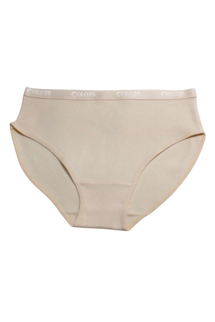 COLORS Colors Pack of 8 Women's Ribbed Cotton Derby Brief Panties Underwear - Image 5