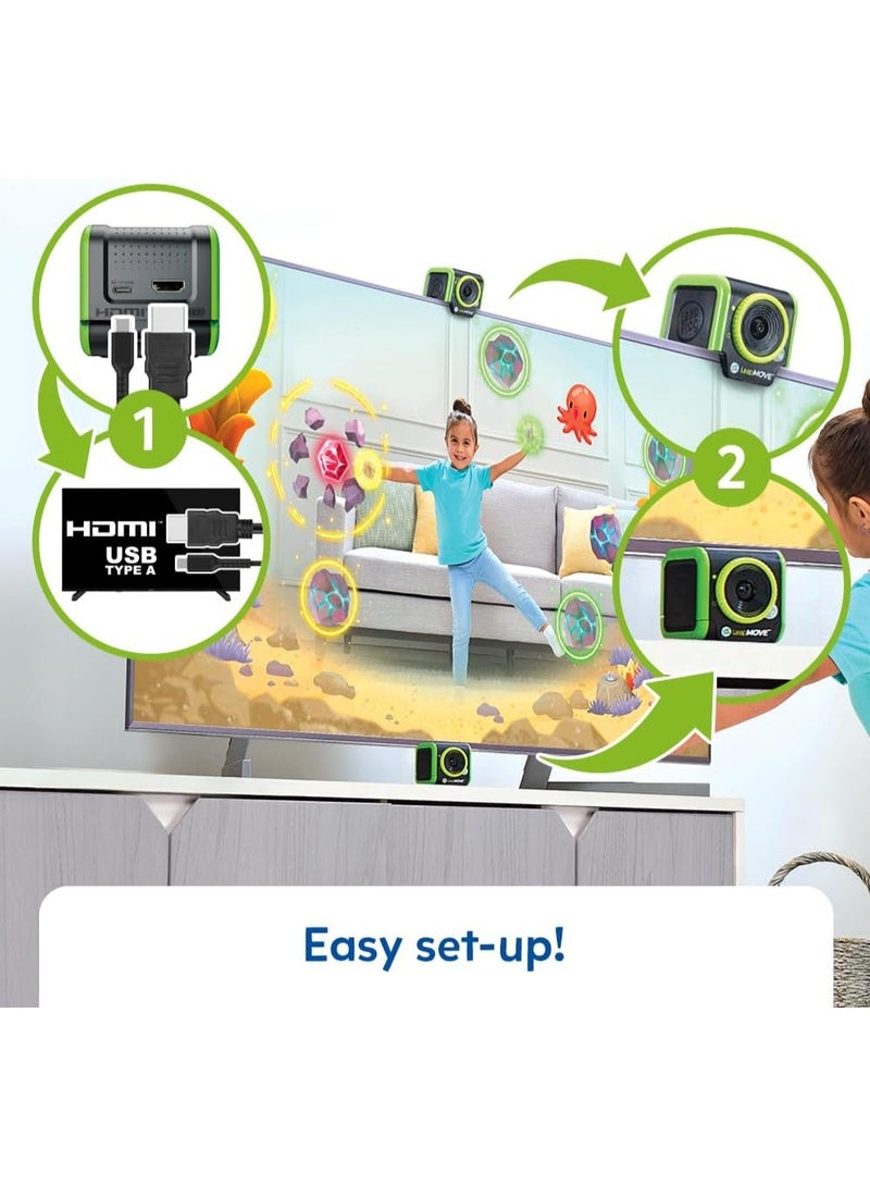 LeapFrog LeapMove, Educational Gaming Console, Motion-Based Learning, 25 Preloaded Games, For Ages 4-7 Years, English Version - Image 3