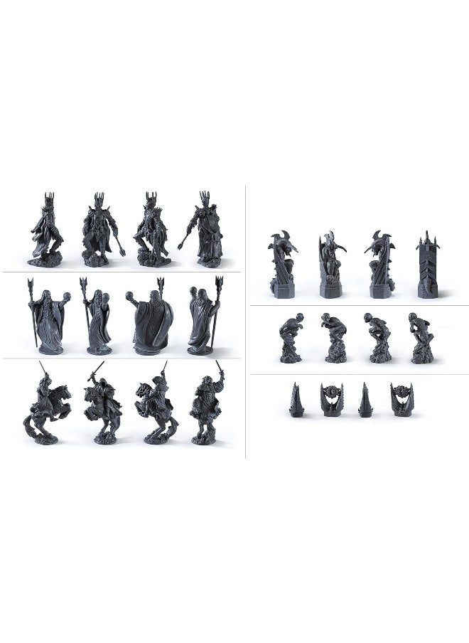 The Noble Collection The Noble Collection The Lord of The Rings - Chess Set: Battle for Middle-Earth,Black, for 5 Players  - Image 2