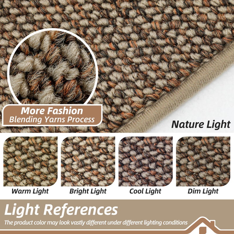 BEQHAUSE Dirt Trapper Door Mat 24" x 60", Non-Slip Washable Doormats Entrance Mat, Dirt Resistant and Absorbent Welcome Mat, Low Profile Floor Mats for Front Back Door and Entryway, Beige - Image 5