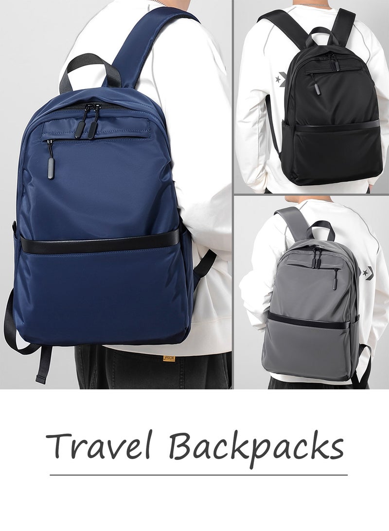 Qiccijoo Laptop Backpack Travel Backpacks for Men Women Work Backpack College School Backpacks Fits 15.6 Inch Laptop Computer Backpack Bookbag Gift(Blue) - Image 4