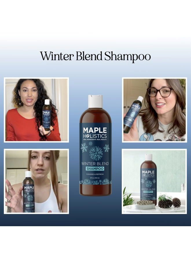 Maple Holistics Sulfate Free Hard Water Shampoo - Deep Clarifying Shampoo for Build Up of Product and Minerals with Five Cleansing Mint Essential Oils for Replenishing Hydration and Hair Shine - Vegan & Cruelty Free - Image 2