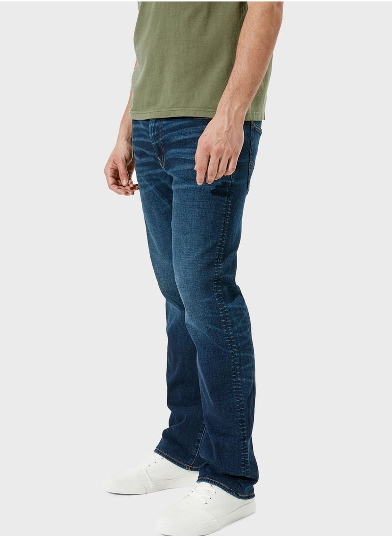 American Eagle - Mid Wash Relaxed Jeans - Image 1