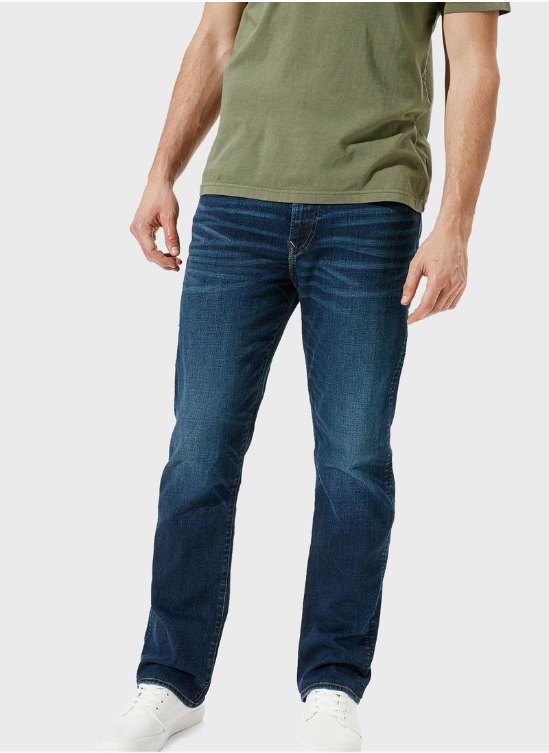 American Eagle - Mid Wash Relaxed Jeans - Image 1