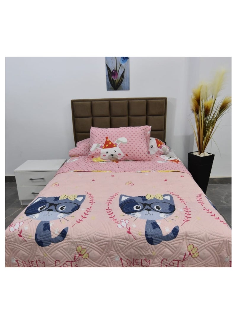 Turkish cotton capton coverlet set, 6 pieces
