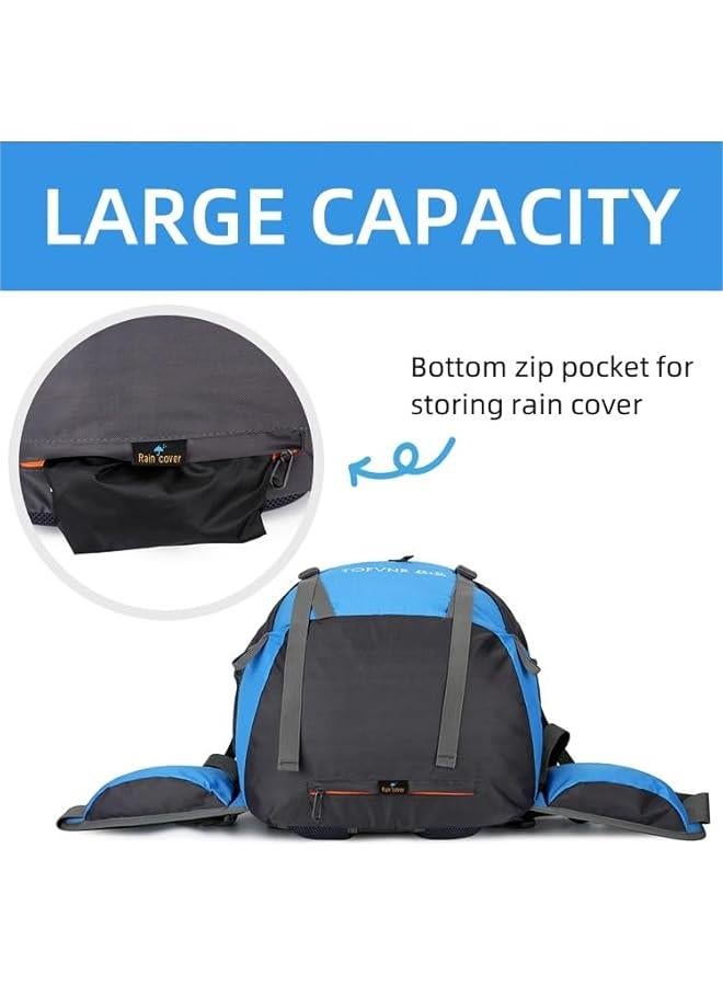 HOOKOR 70L Camping Hiking Backpack, Outdoor Sport Travel Backpack Foldable Lightweight Water Resistant Large Capacity Daypack for Hiking Camping Cycling Climbing Travelling - Image 4