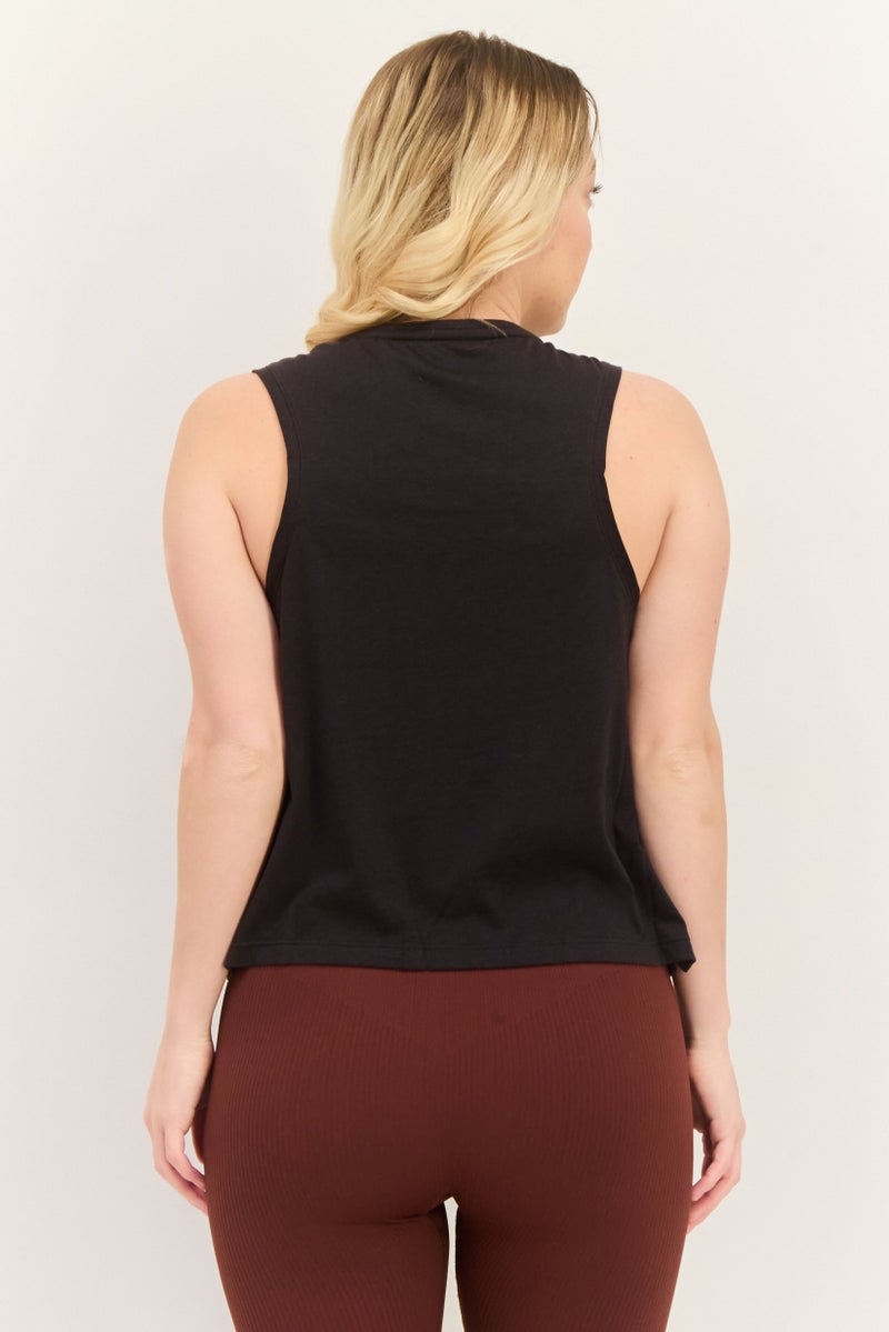 PUMA قمصان تدريب بلا أكمام للنساء، أسود/تركواز - Image 2