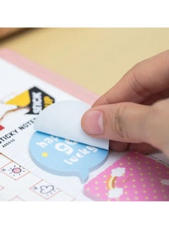 Deli 60-Piece Printed Design Sticky Notes Multicolour  - Image 3