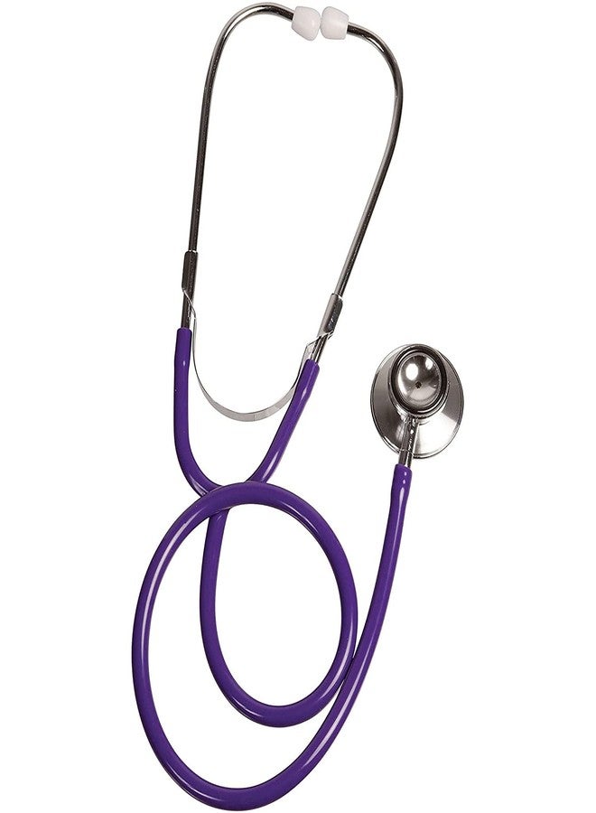 MABIS Stethoscope, Adult Dual Head to Listen to Sounds from Large Organs or Specific Areas of The Body with Large Diaphragm for High or Low Frequencies, 22 Inch Y Tubing, Purple - Image 2