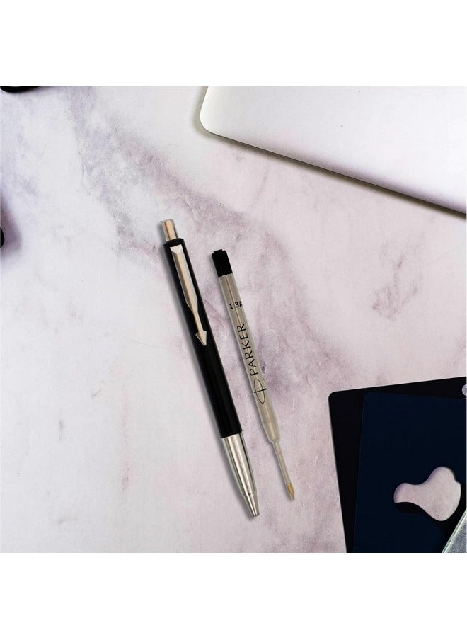 PARKER - Parker Quink Flow Ball PenRefill | Black Ink Color| Medium Tip| Quick-Drying Ink | No-Smear Writing - Image 1