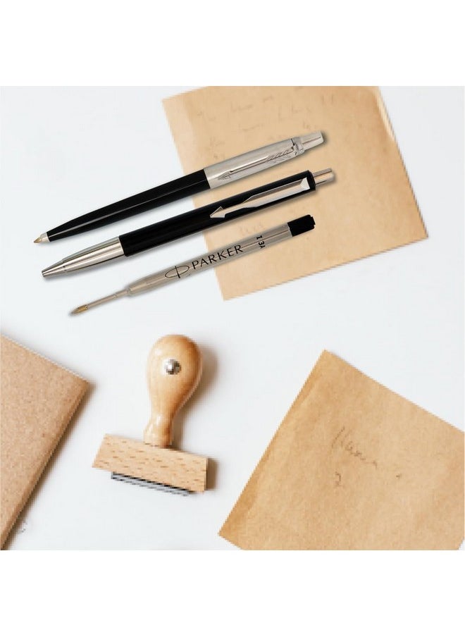 PARKER - Parker Quink Flow Ball PenRefill | Black Ink Color| Medium Tip| Quick-Drying Ink | No-Smear Writing - Image 1