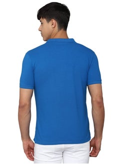 ألين سولي قميص بولو رجالي من Allen Solly بقصّة عادية (ASKPCURGFS94689_Blue 2XL)  - Image 3