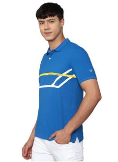 ألين سولي قميص بولو رجالي من Allen Solly بقصّة عادية (ASKPCURGFS94689_Blue 2XL)  - Image 2