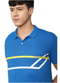 ألين سولي قميص بولو رجالي من Allen Solly بقصّة عادية (ASKPCURGFS94689_Blue 2XL)  - Image 4