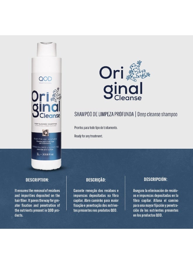 QOD PROFESSIONAL Original Cleanse Shampoo 1000ml - Image 2