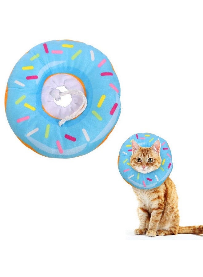 FRIUSATE Soft Cat Recovery Collar - Adjustable Donut Cone to Stop Licking, Comfortable & Lightweight for Cats & Kittens After Surgery - Image 1