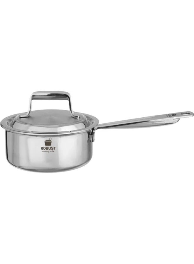 ROBUST Stainless Steel Casserole, 16 cm - Silver - Image 2