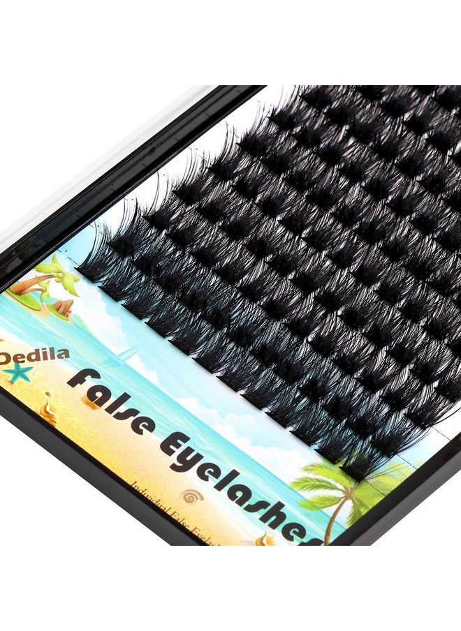 Dedila - Large Pack 8-20Mm To Choose D Curl Cluster Eyelash Extensions D Curl Wide Stem Individual False Eyelashes Dramatic Volume Eye Lashes Set Home Diy Lashes (14Mm) - Image 1