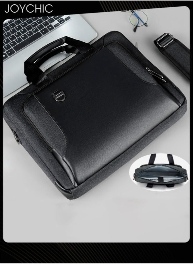 15.6 Inch Business Multi-Pocket Laptop Sleeve Briefcase Large Capacity Shoulder Bag Electronic Accessories Organizer Waterproof Messenger Carrying Case Black - pzsku/Z4EA99CE5691DA65A8BACZ/45/_/1731583865/5a438e91-0ac6-4c85-8e27-c181d00ff492