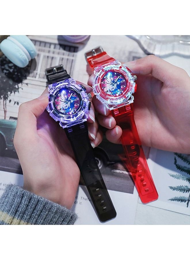 Generic 4 Ultraman Watches Boys Girls Watch,Child Watches Luminous Analog Watches for Kids Ages 3-12,Easy to Read Time Leather Wrist Watch Kids Birthday Gifts for Children Age 3+Yrs  - Image 5